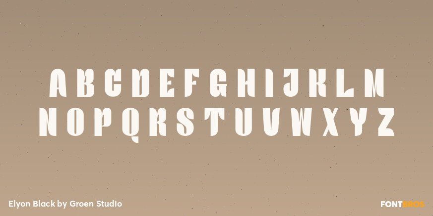 Elyon Black Font Poster #2
