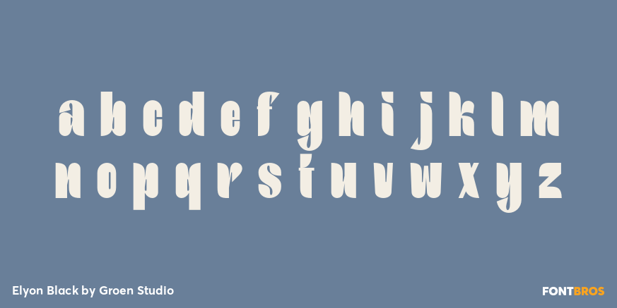 Elyon Black Font Poster #3