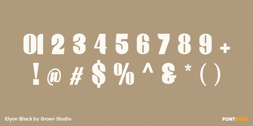 Elyon Black Font Poster #4