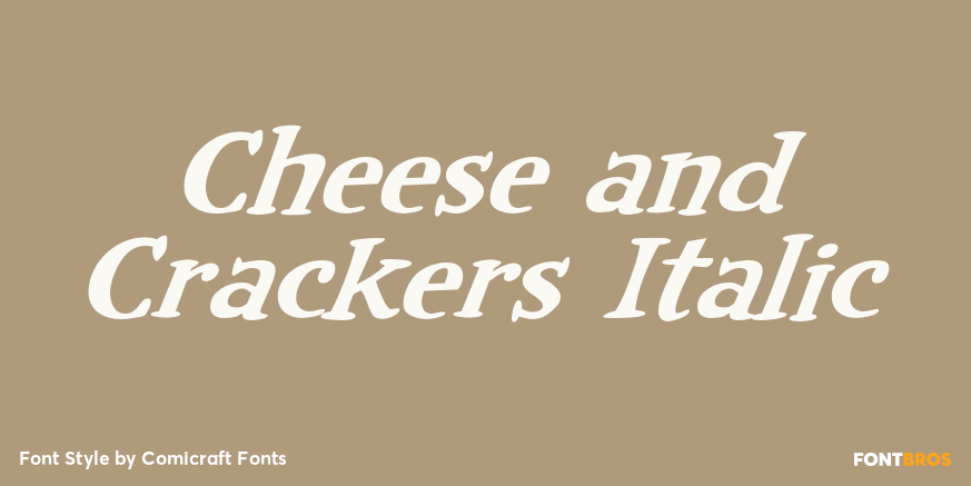 Cheese and Crackers Italic Poster