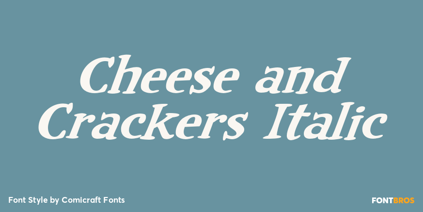 Cheese and Crackers Italic Poster