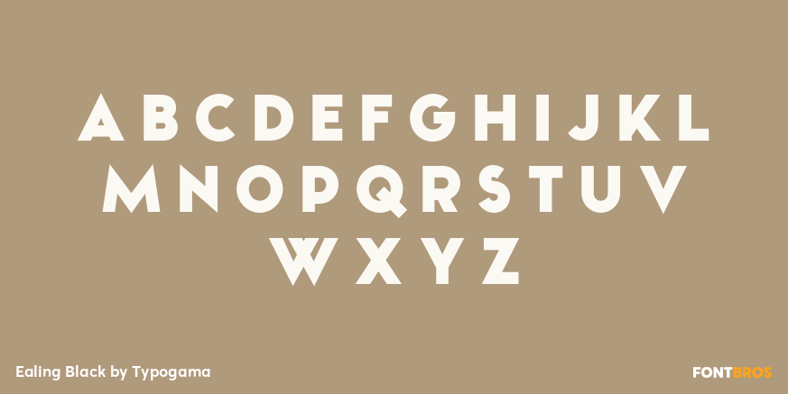 Ealing Black Font Poster #2