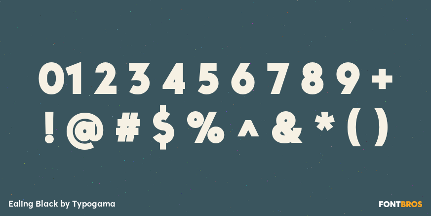 Ealing Black Font Poster #4