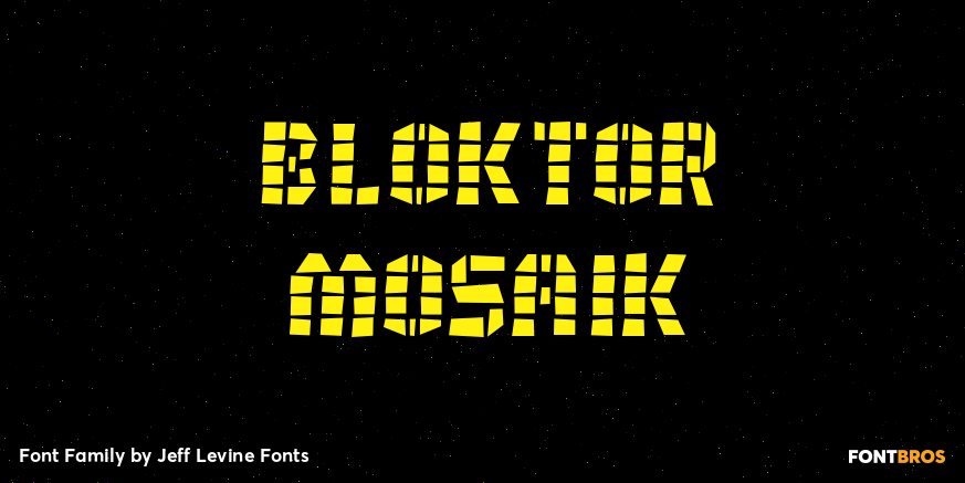 Bloktor Mosaik Font Family Poster