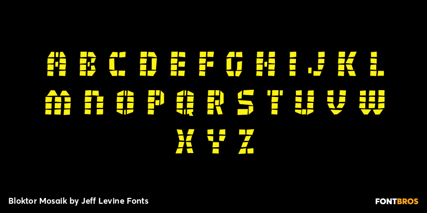 Bloktor Mosaik Font Poster #2