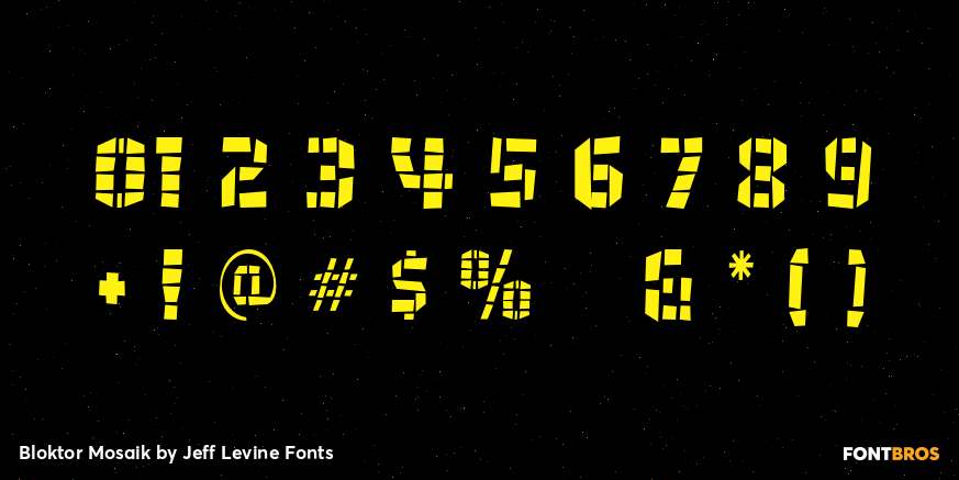 Bloktor Mosaik Font Poster #4