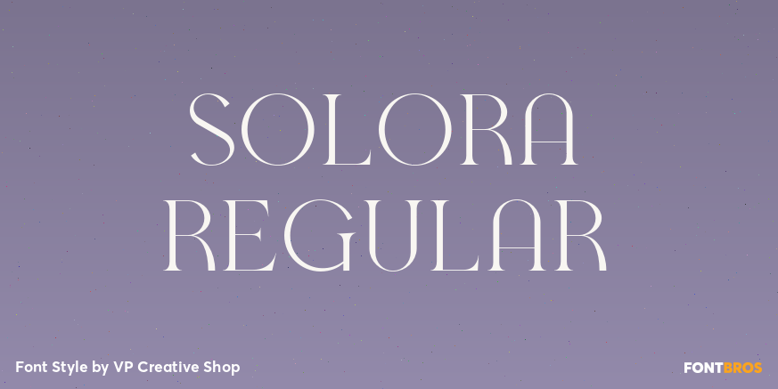 Solora Regular Poster