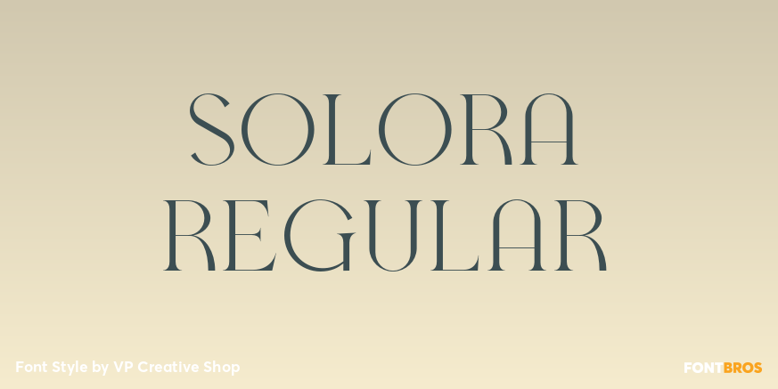 Solora Regular Poster