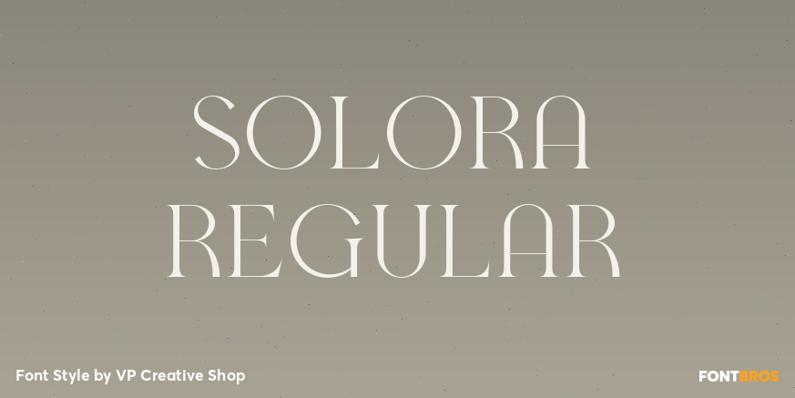 Solora Regular Poster