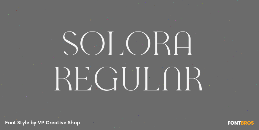 Solora Regular Poster