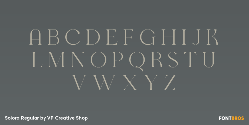 Solora Regular Font Poster #2