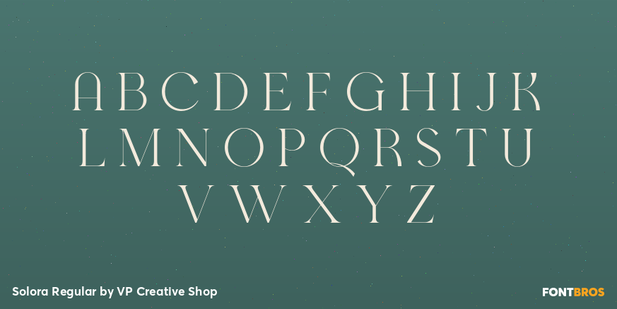 Solora Regular Font Poster #2