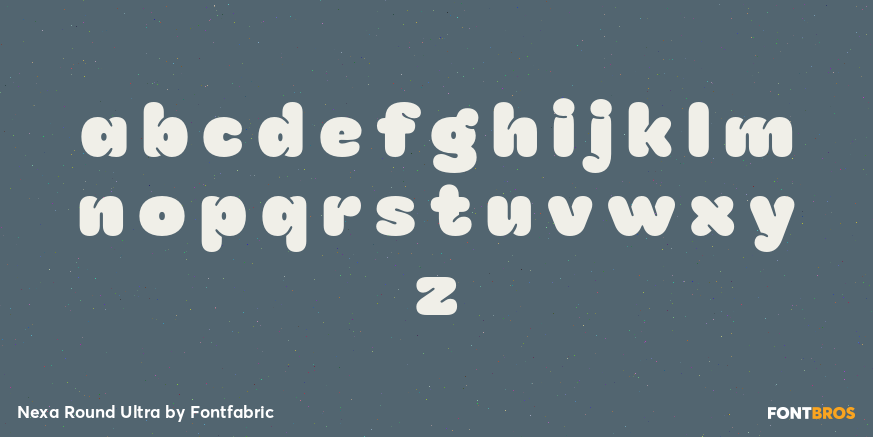 Nexa Round Ultra Font Poster #3