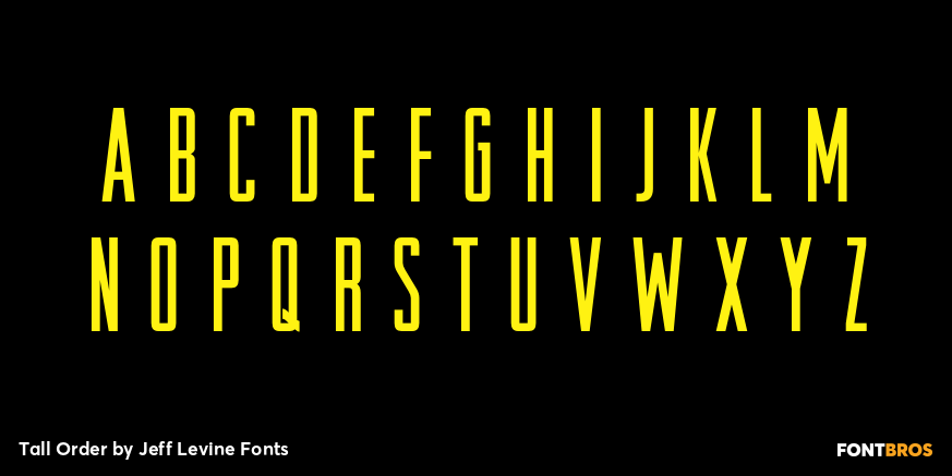 Tall Order Font Poster #2