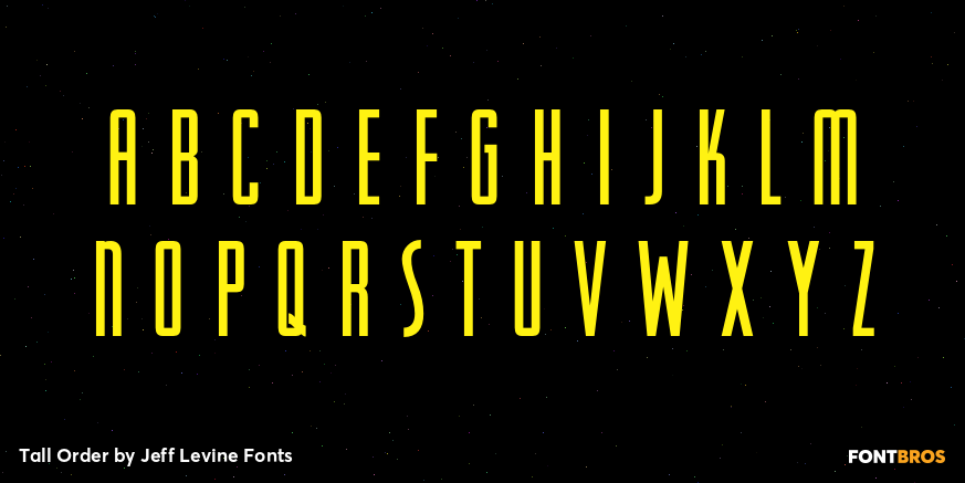 Tall Order Font Poster #3