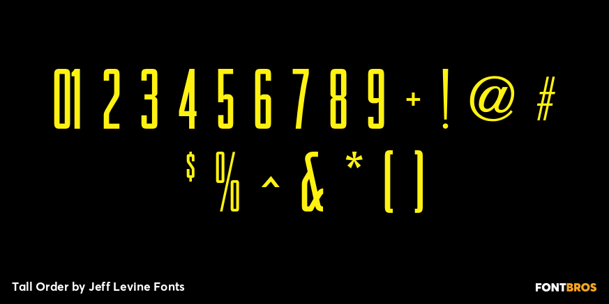 Tall Order Font Poster #4