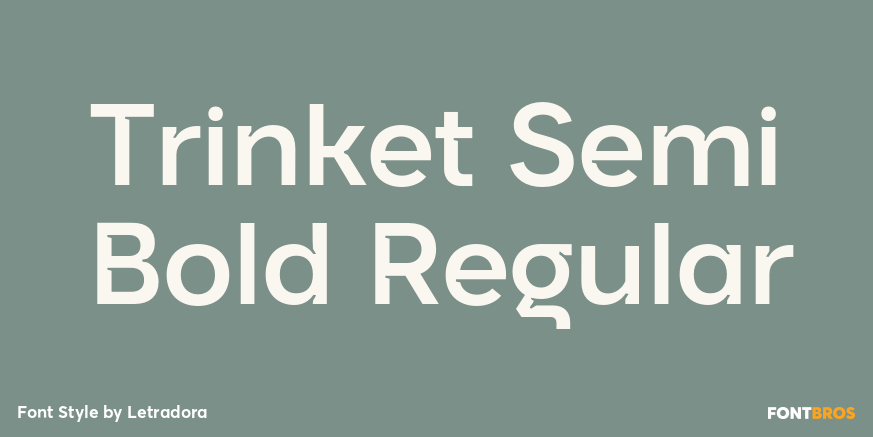 Trinket Semi Bold Regular Font Poster #1