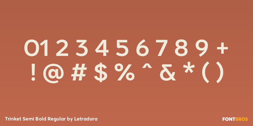 Trinket Semi Bold Regular Font Poster #4