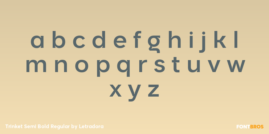 Trinket Semi Bold Regular Font Poster #3