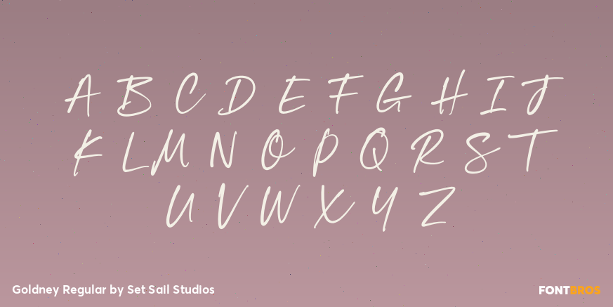Goldney Regular Font Poster #2