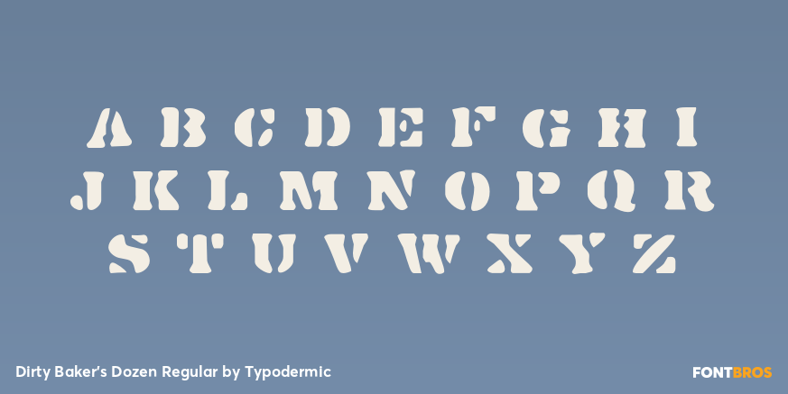 Dirty Baker's Dozen Regular Font Poster #3