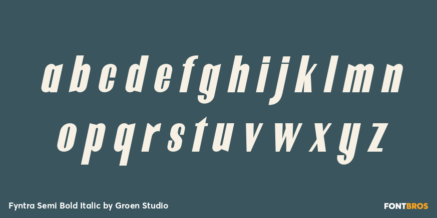 Fyntra Semi Bold Italic Font Poster #3
