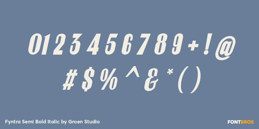 Fyntra Semi Bold Italic Font Poster #4
