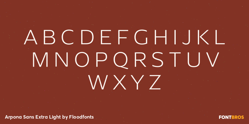 Arpona Sans Extra Light Font Poster #1