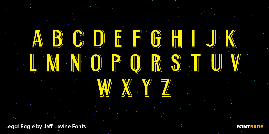 Legal Eagle Font Poster #3