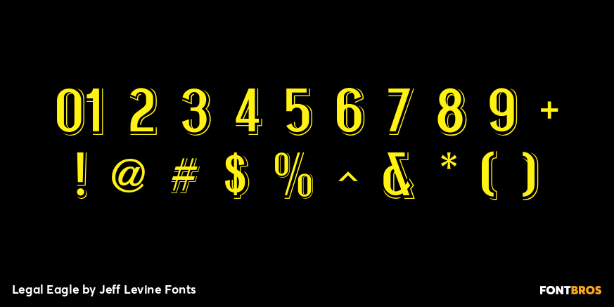 Legal Eagle Font Poster #4