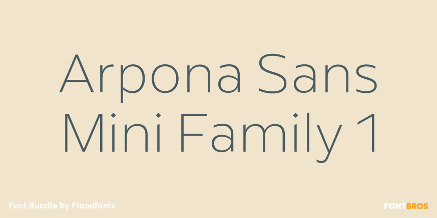 Arpona Sans Mini Family 1 Poster