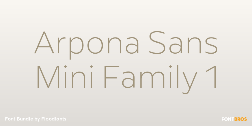 Arpona Sans Mini Family 1 Poster