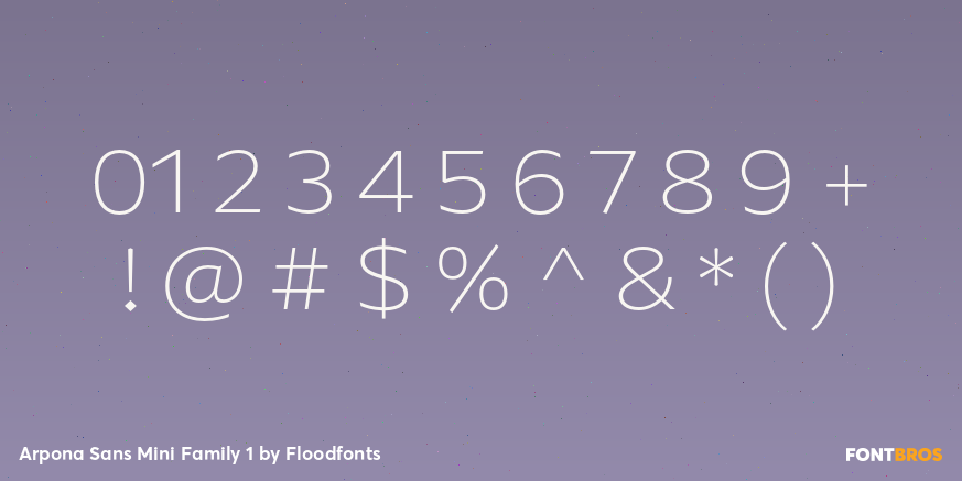Arpona Sans Mini Family 1 Font Poster #4