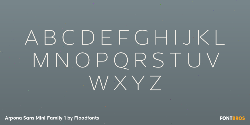 Arpona Sans Mini Family 1 Font Poster #1