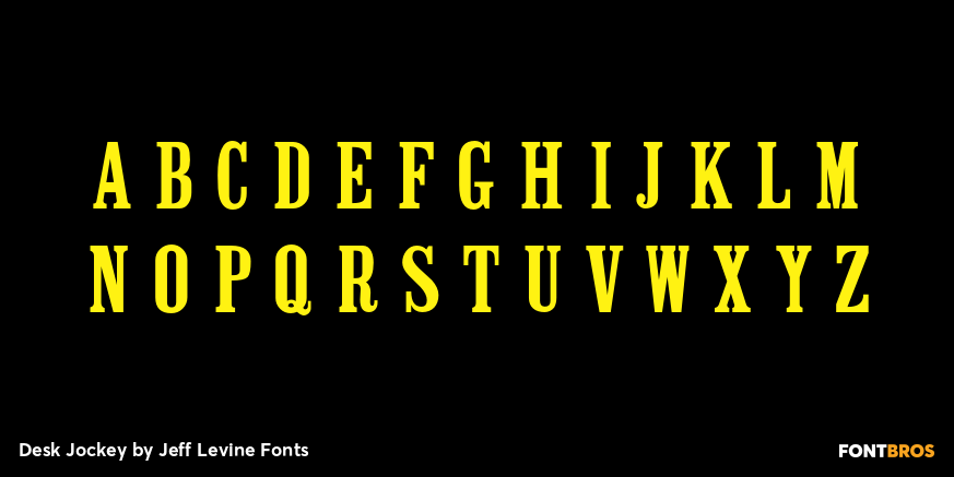 Desk Jockey Font Poster #2