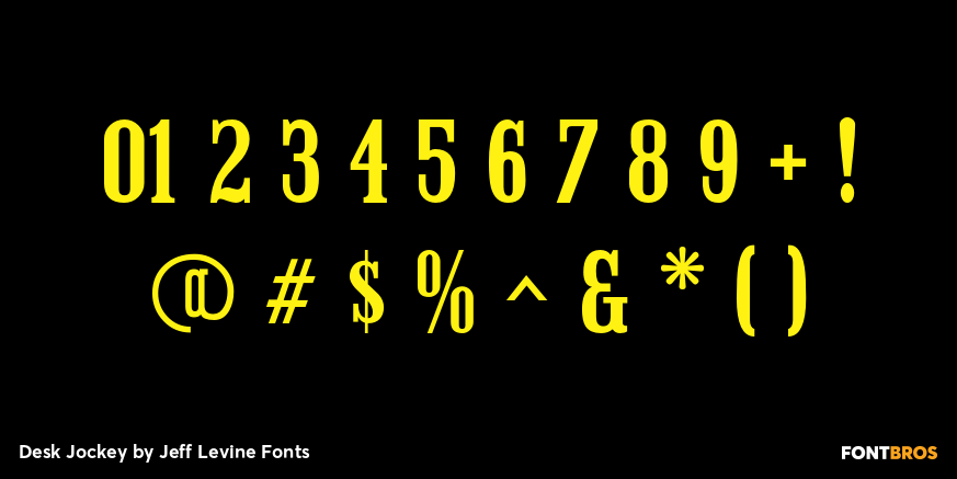 Desk Jockey Font Poster #4