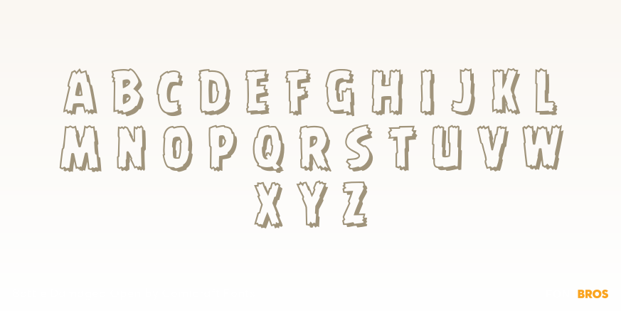 Battle Damaged Open Font Poster #1