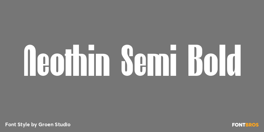 Neothin Semi Bold Font Poster #1