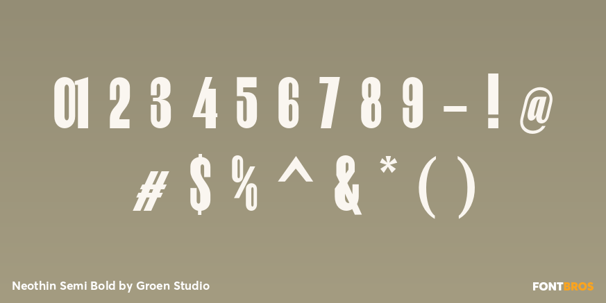 Neothin Semi Bold Font Poster #4
