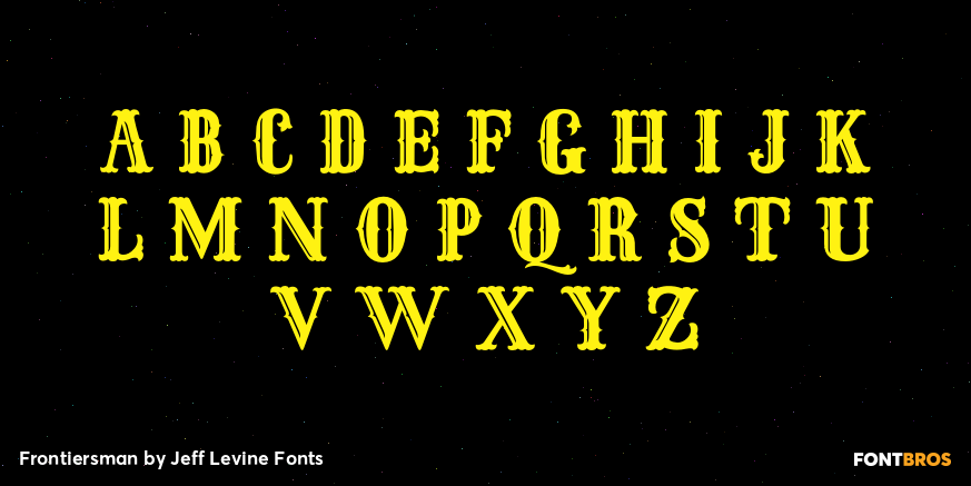 Frontiersman Font Poster #2