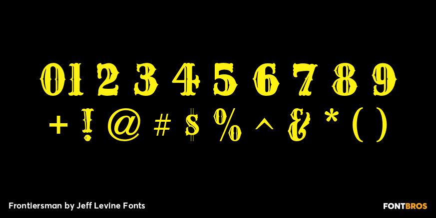 Frontiersman Font Poster #4