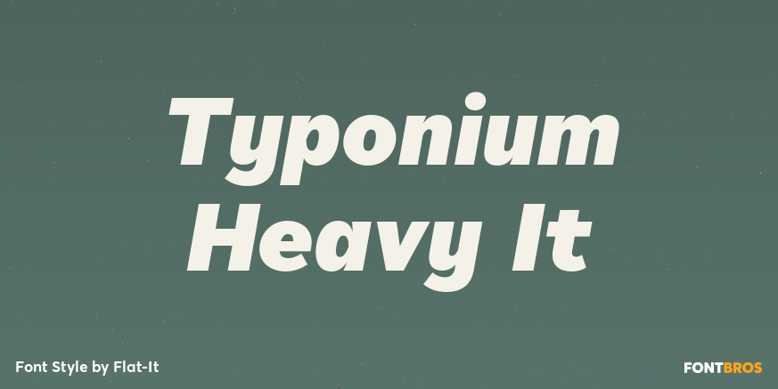 Typonium Heavy It Poster