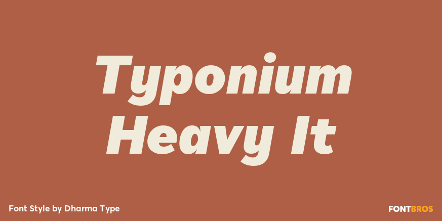 Typonium Heavy It Poster