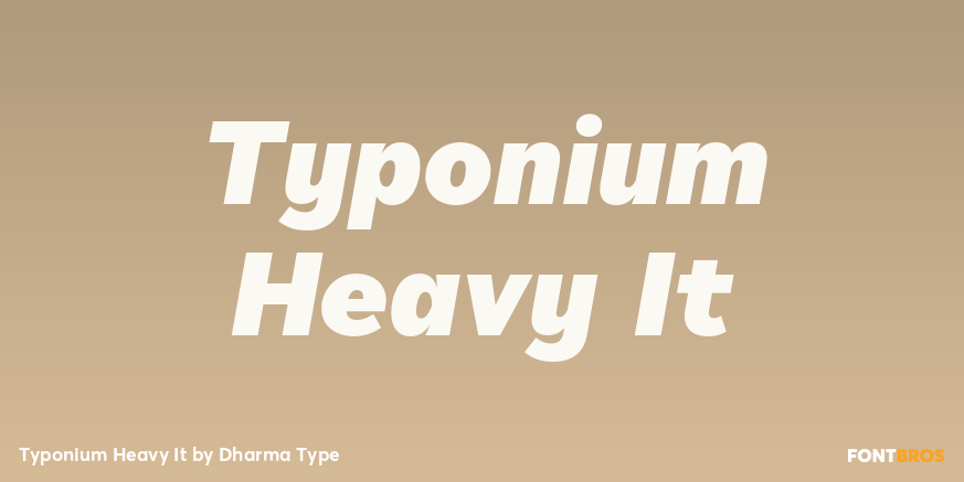 Typonium Heavy It Poster