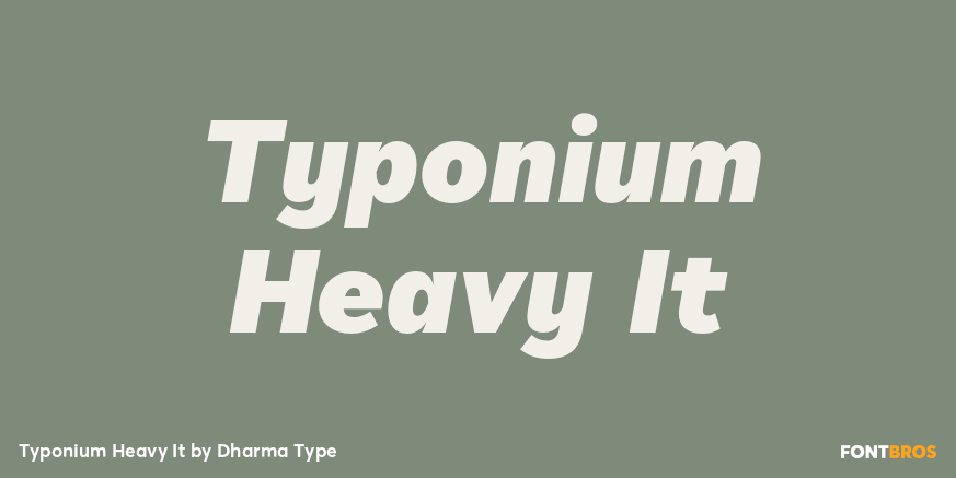 Typonium Heavy It Poster