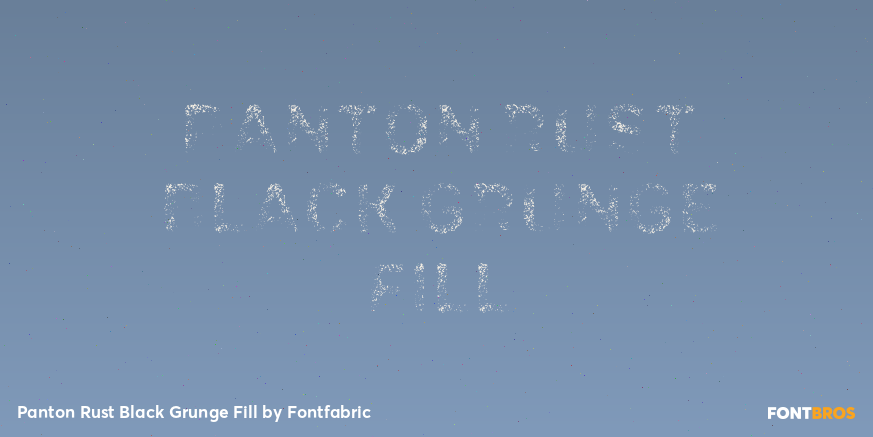 Panton Rust Black Grunge Fill Font Poster #1