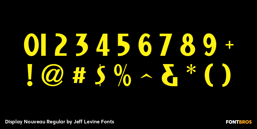 Display Nouveau Regular Font Poster #1