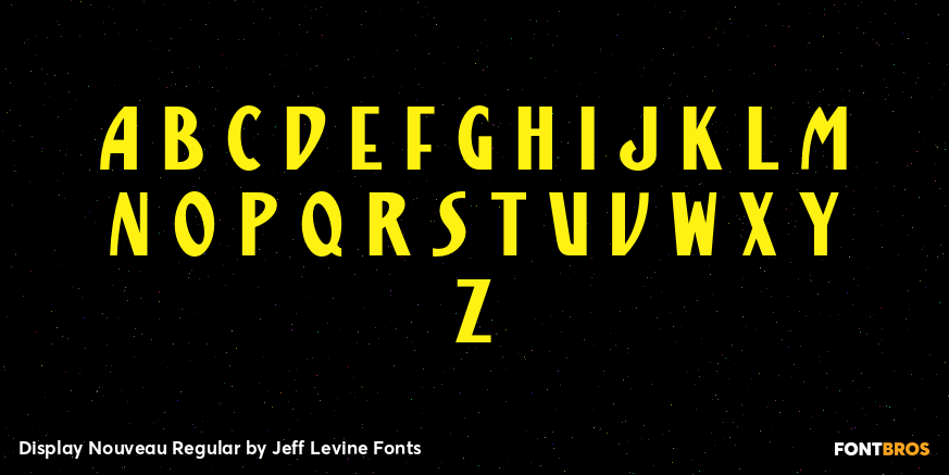 Display Nouveau Regular Font Poster #2