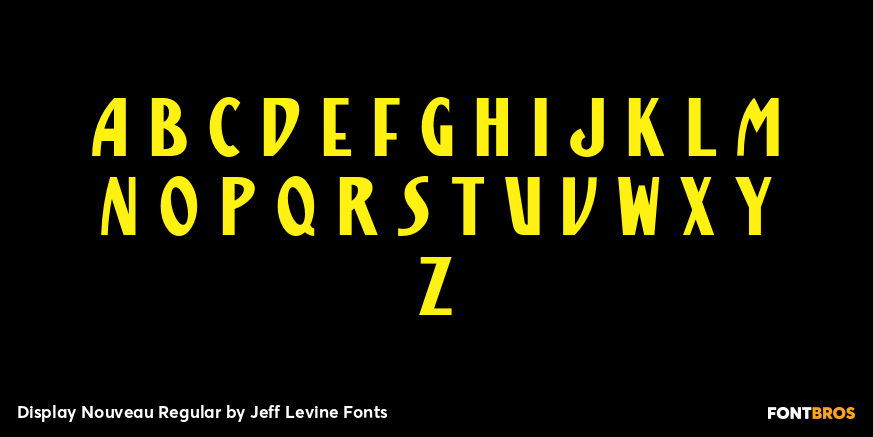 Display Nouveau Regular Font Poster #3