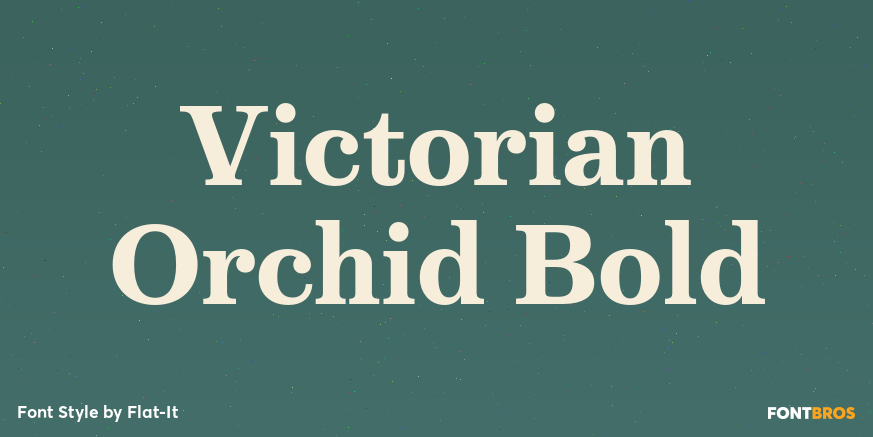 Victorian Orchid Bold Font Poster #1